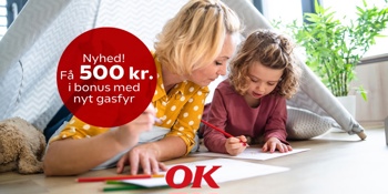 Skift til OK Naturgas på 3 min - Spar penge og få Coop-bonus